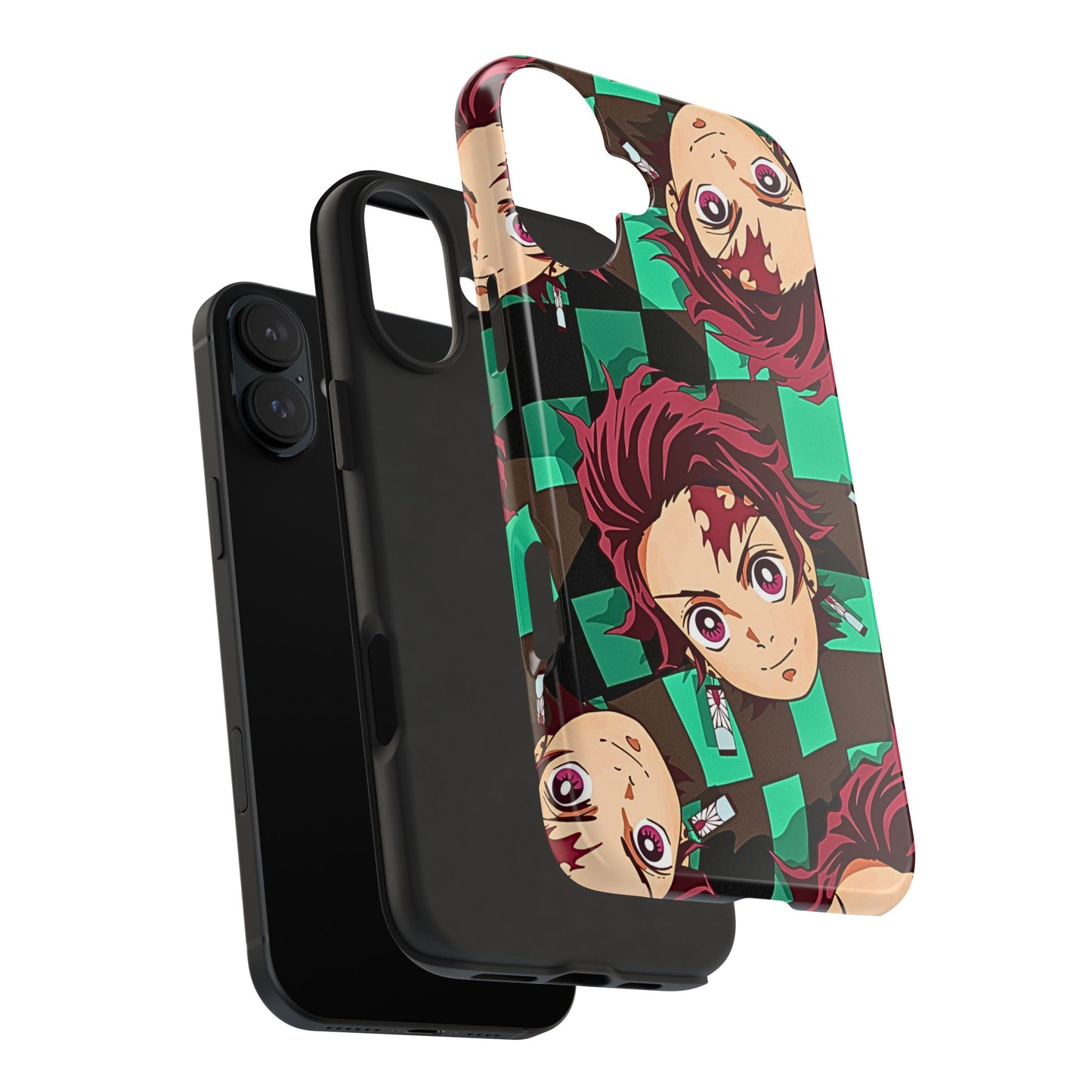 Tanjiro Kamado Head Pattern Tough Phone Case | Anime - Demon Slayer