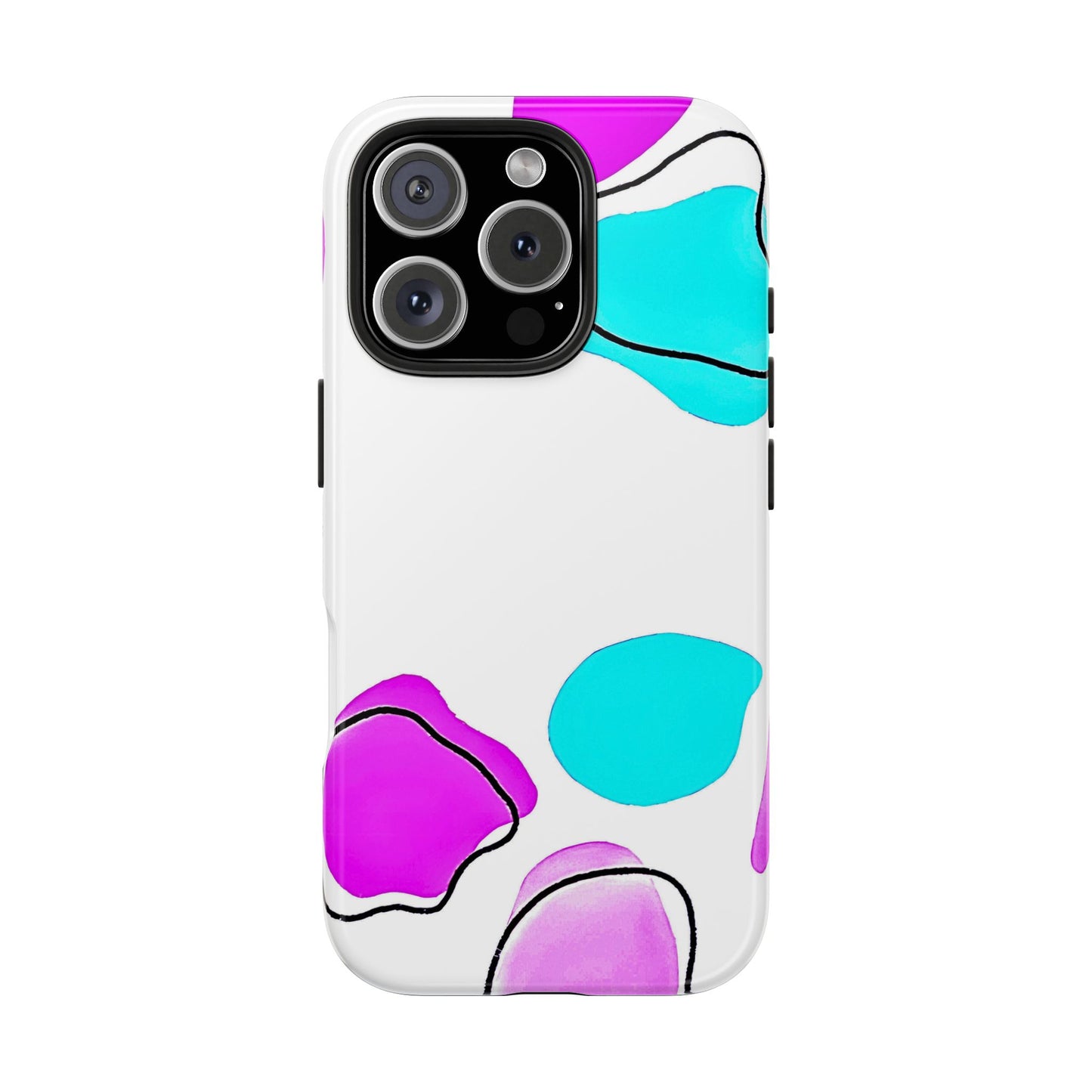 Abstract Shapes Preppy Pastel Style (Version 2) Tough Phone Case | Aesthetic