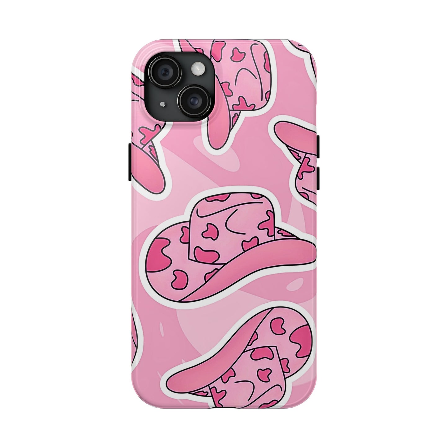 Pink Cowboy Hat Preppy Tough Phone Case | Aesthetic