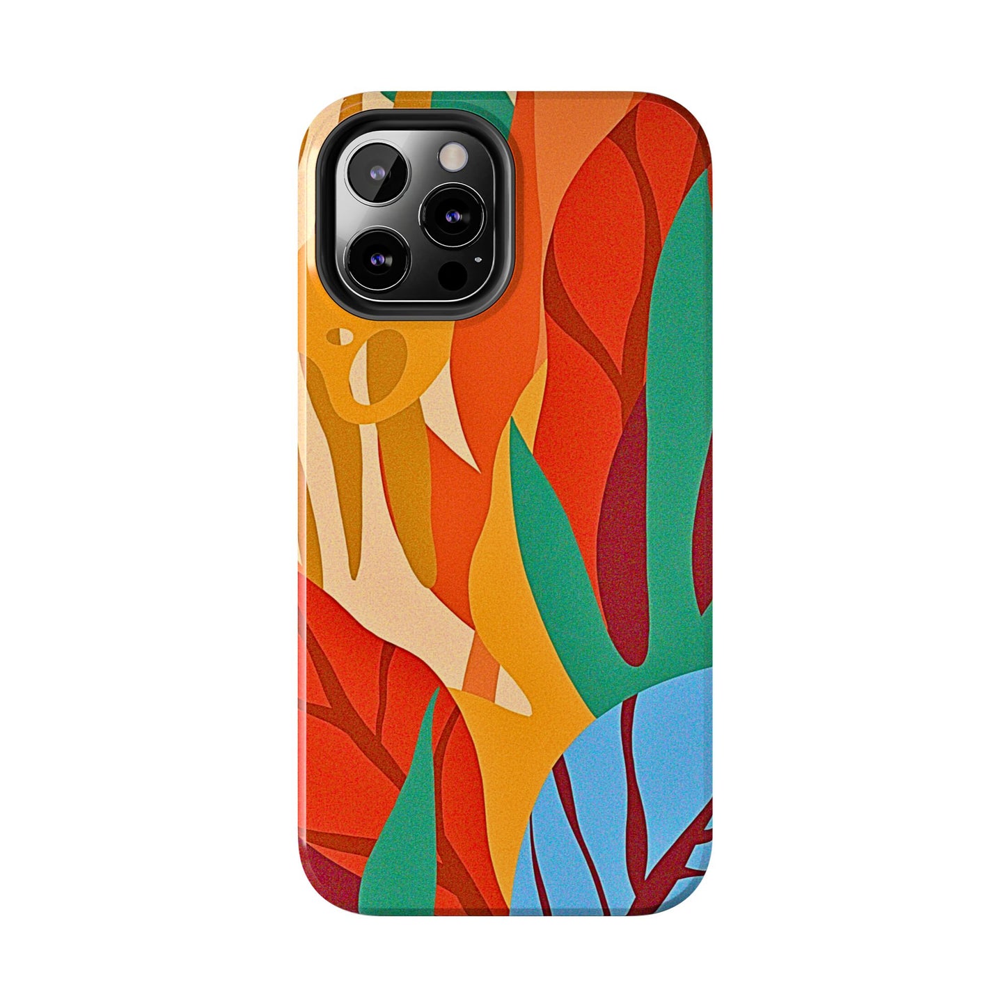 Abstract Autumn Leaves Tough Phone Case | Aesthetic