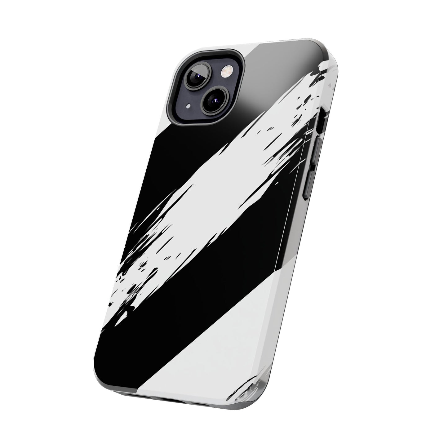 Funda/cubierta resistente para teléfono con rayas diagonales en blanco roto | Estética