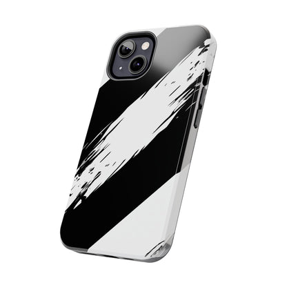 Funda/cubierta resistente para teléfono con rayas diagonales en blanco roto | Estética