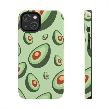 Trendy Avocado Pattern Green Aesthetic Minimal Fruit Phone Case | Food