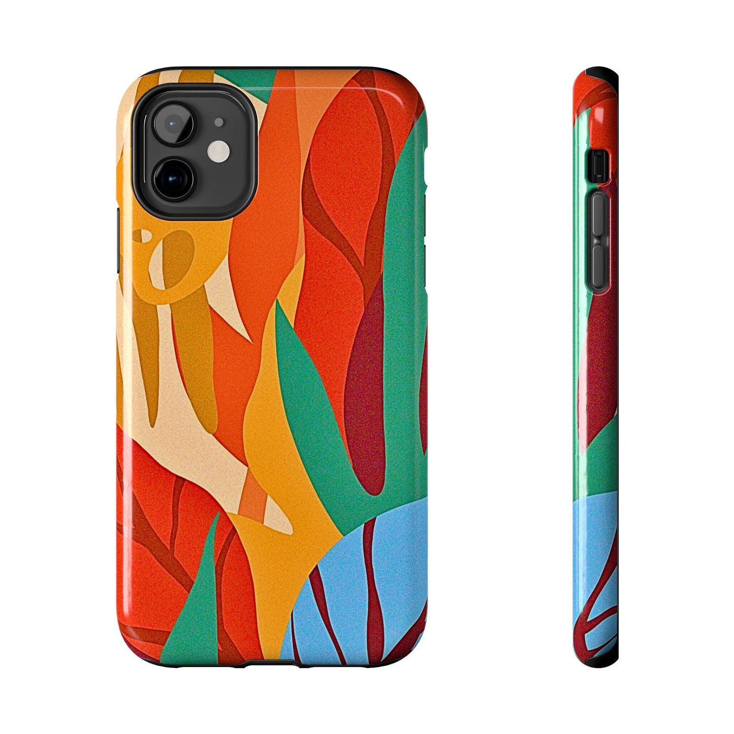 Abstract Autumn Leaves Tough Phone Case | Aesthetic