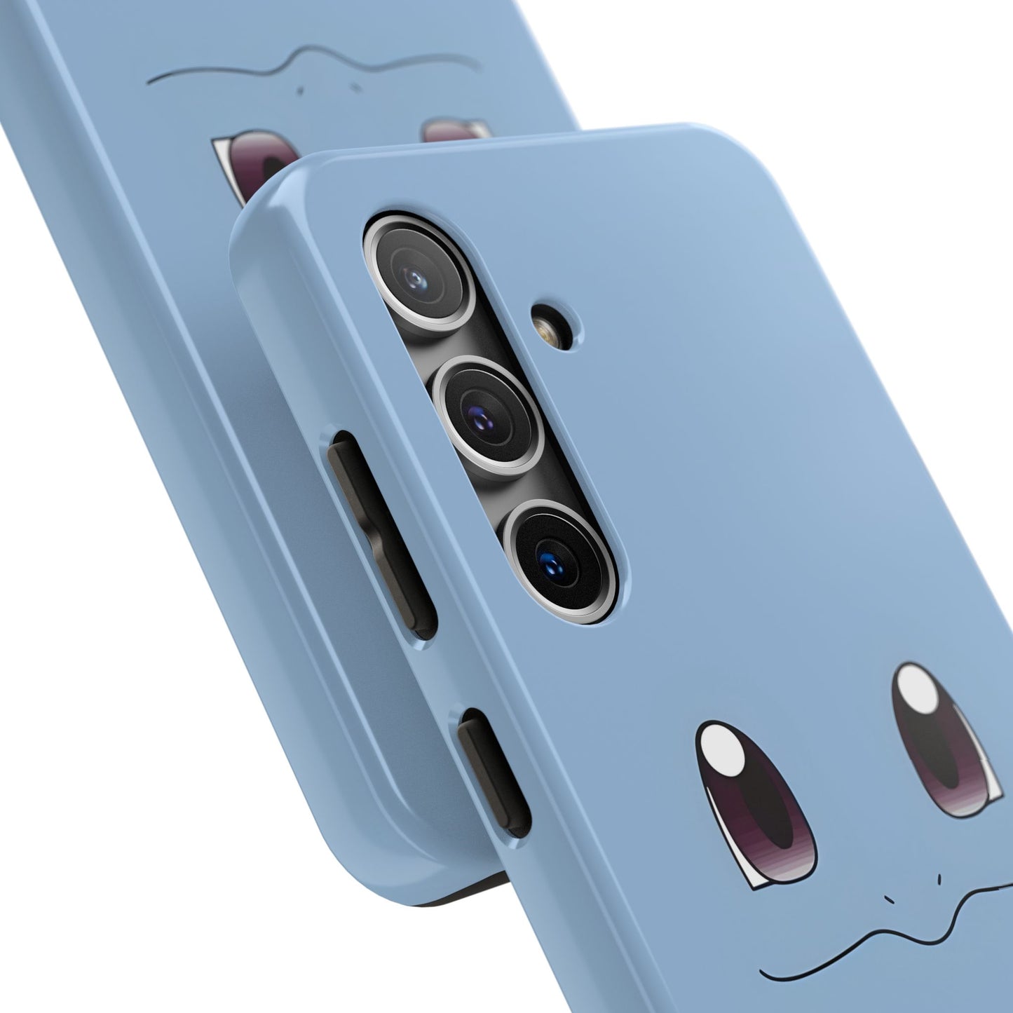 Blue Turtle Simple Blue Smile Tough Phone Case | Anime