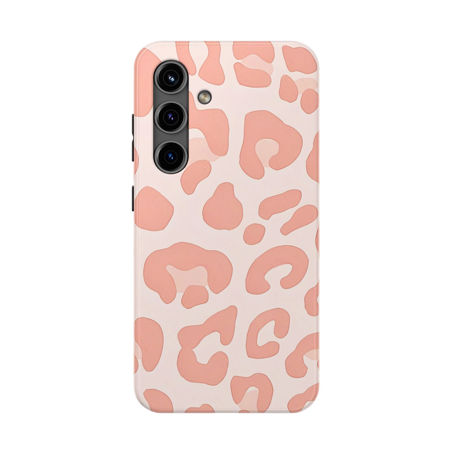 Funda resistente para teléfono con estampado de leopardo rosa preppy | Estética