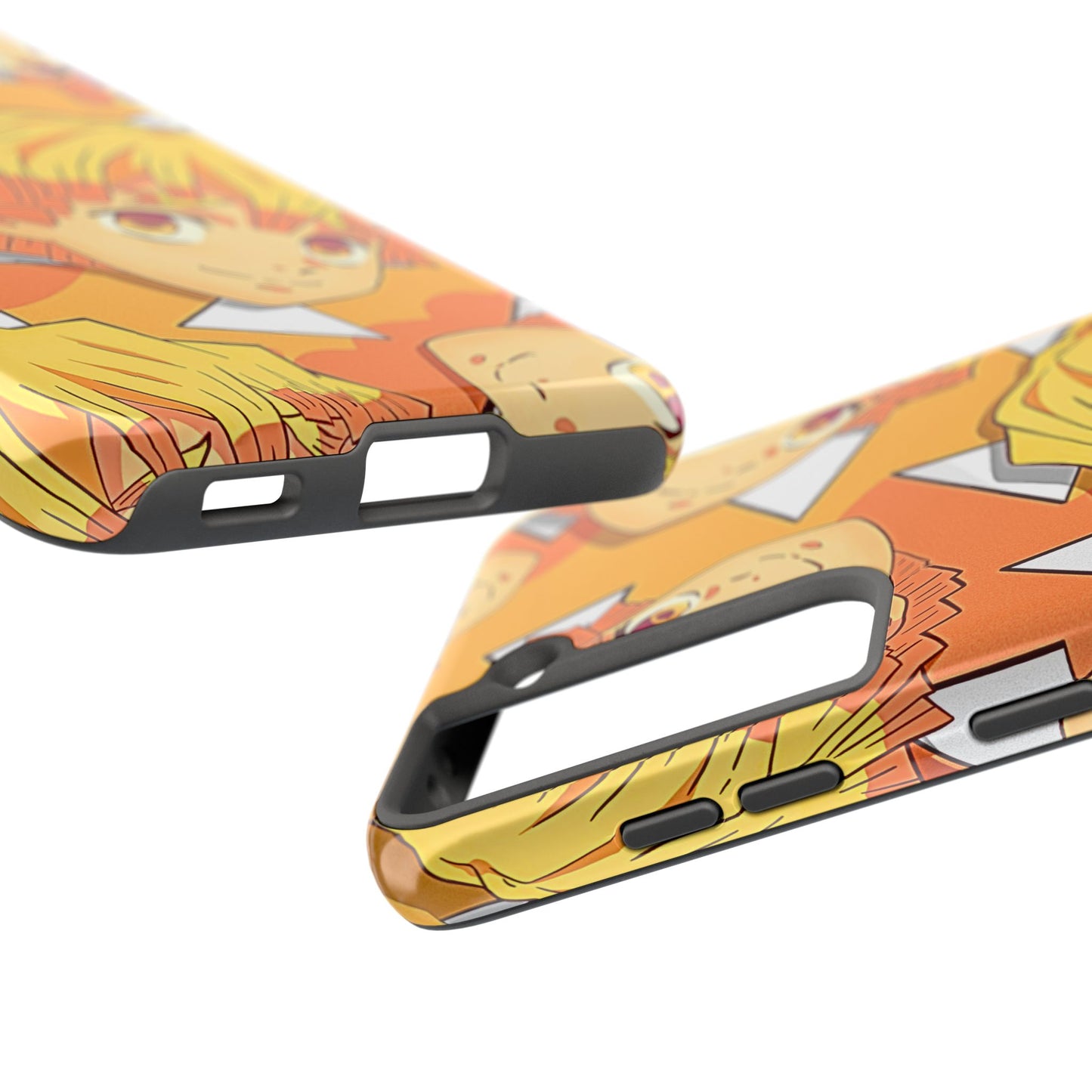 Zenitsu Agatsuma Haori Head Pattern Tough Phone Case | Anime - Demon Slayer