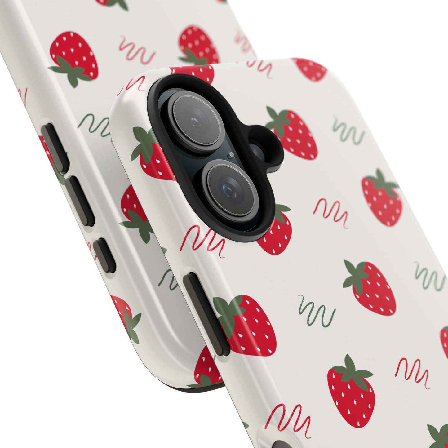 Strawberry Doodle Delight Tough Phone Case | Food