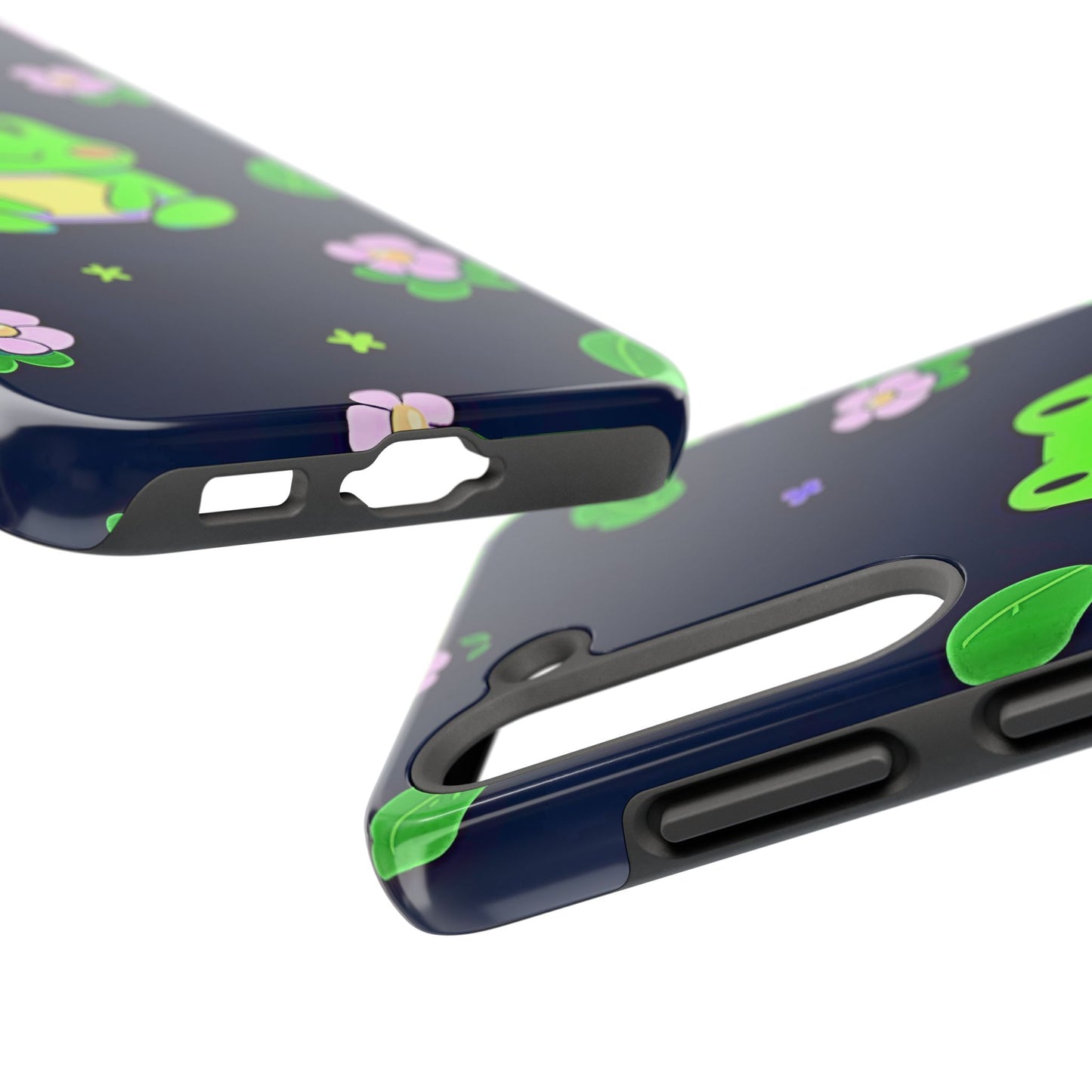 Adorable Froggy Black Tough Phone Case | Animals