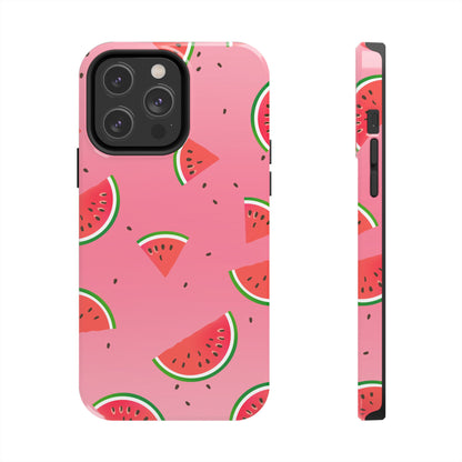 Pink and Red Gradient Watermelon Tough Phone Case | Food