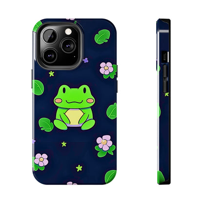 Adorable Froggy Black Tough Phone Case | Animals