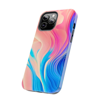 Abstract Pastel Waves Tough Phone Case | Aesthetic