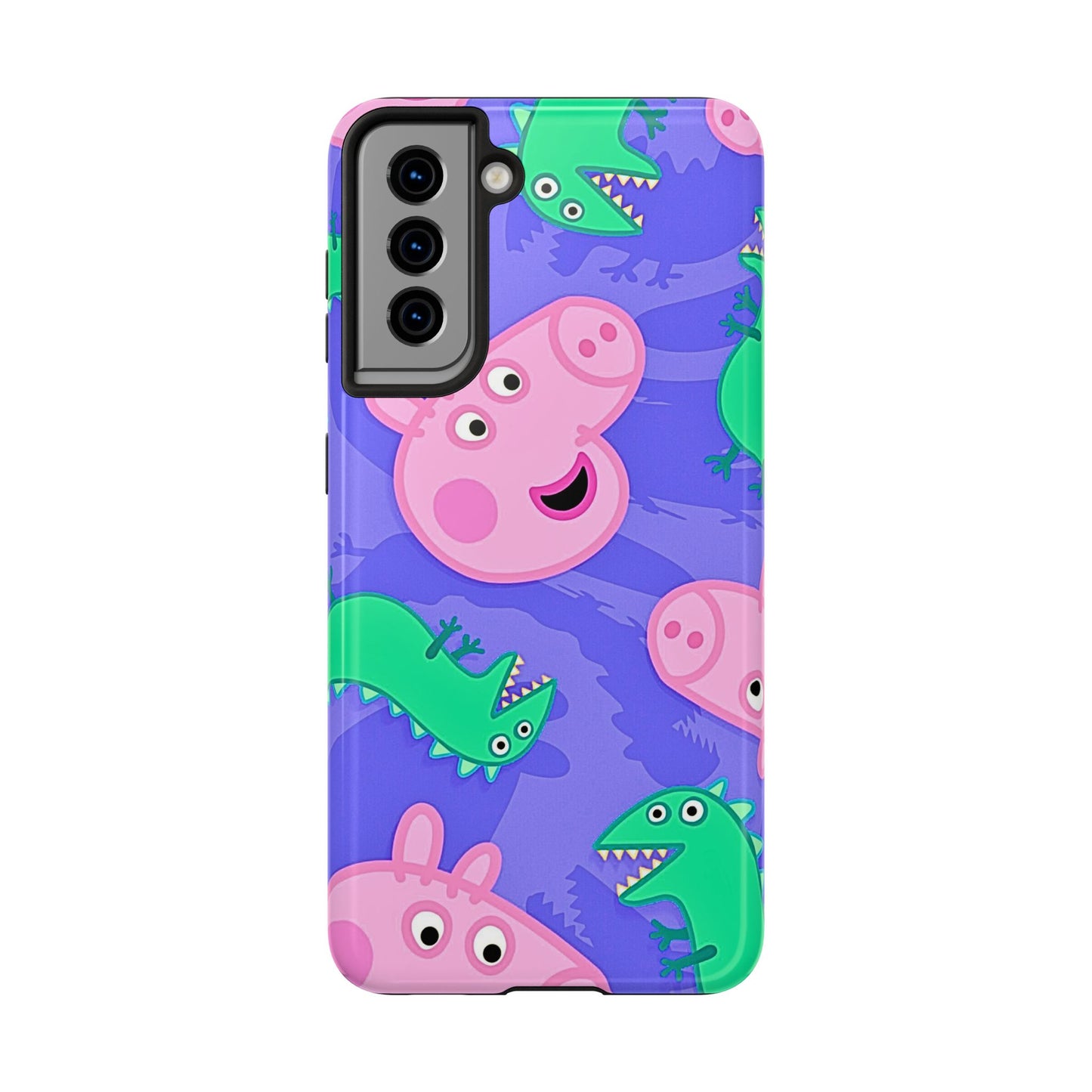 Peppa Pig & George Dinosaur Pattern Tough Phone Case | Cartoons - Peppa Pig
