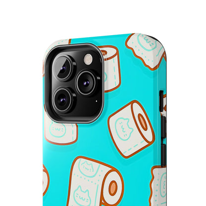 Funda resistente para teléfono con estampado de papel higiénico kawaii | Estética