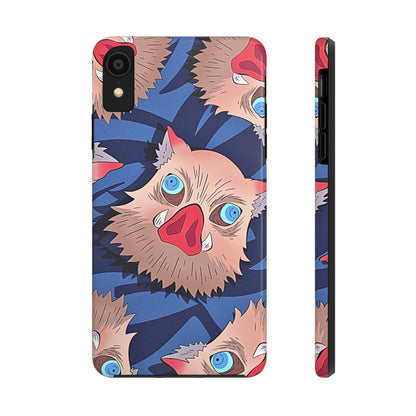 Inosuke Hashibira Head Pattern Tough Phone Case | Anime - Demon Slayer