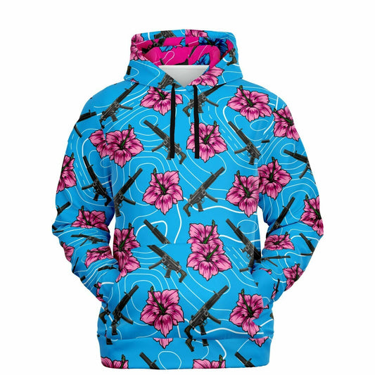 Rad Palm High Capacity Hibiscus Blue Hoodie