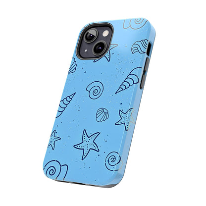 Funda resistente para teléfono Shells azul claro | Estética