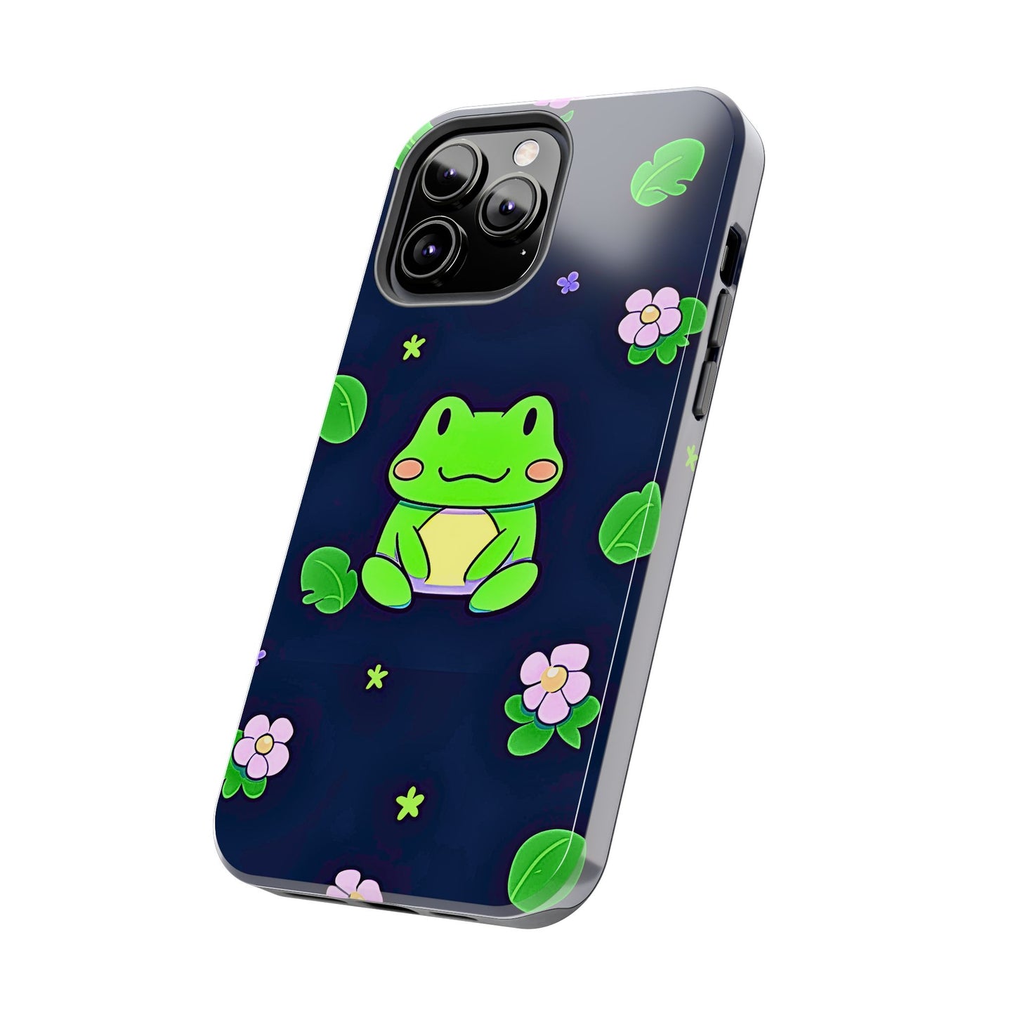 Adorable Froggy Black Tough Phone Case | Animals