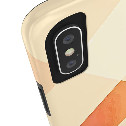 Pastel Minimalist Two-Tone Checkerboard Tough Phone Case | Aesthetic