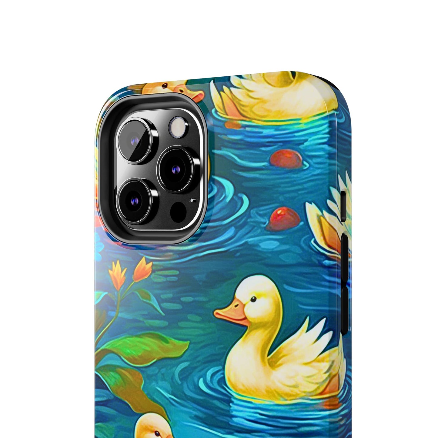 Ducks in the Pond Pattern Style Tough Phone Case | Animals