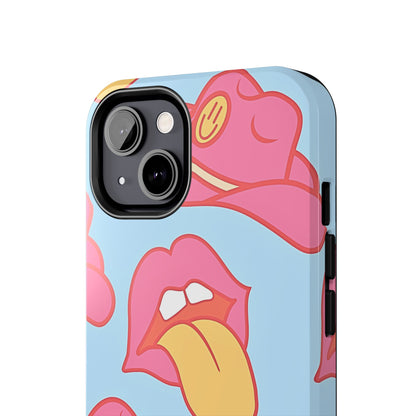 Funda resistente para teléfono con estampado de sombrero vaquero y labios sensuales (versión 1) | Estética