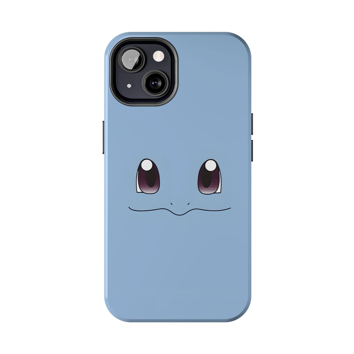 Blue Turtle Simple Blue Smile Tough Phone Case | Anime
