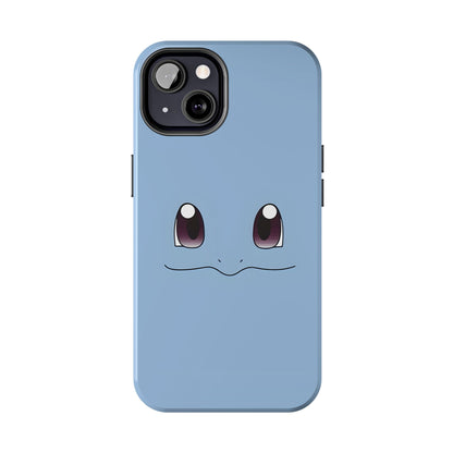 Blue Turtle Simple Blue Smile Tough Phone Case | Anime