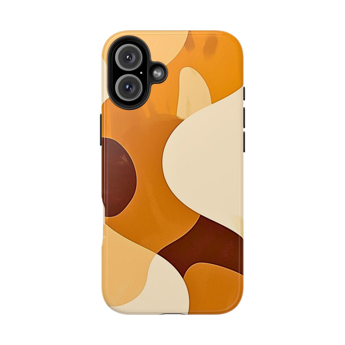 Funda/Cubierta resistente para teléfono con diseño en beige y marrón Earth Harmony | Estética