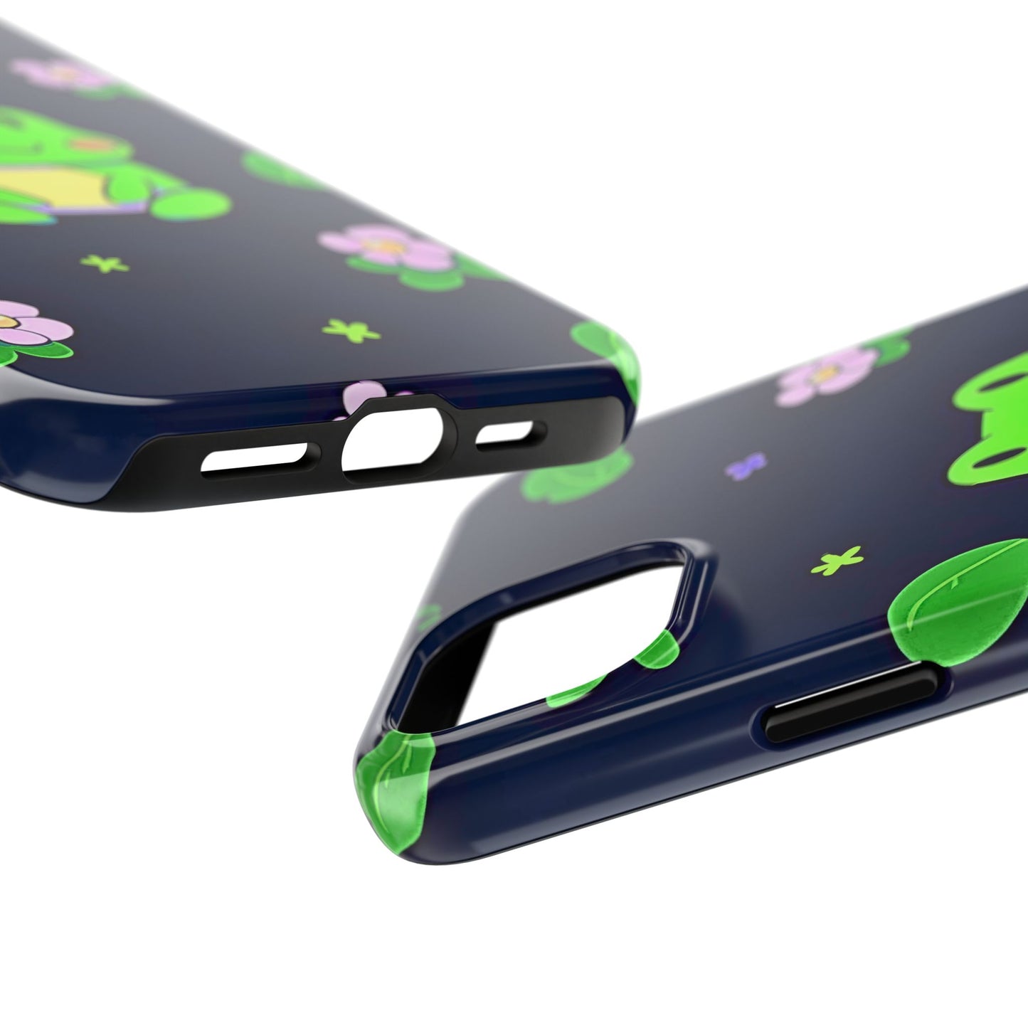 Adorable Froggy Black Tough Phone Case | Animals