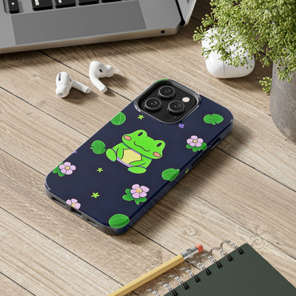 Adorable Froggy Black Tough Phone Case | Animals