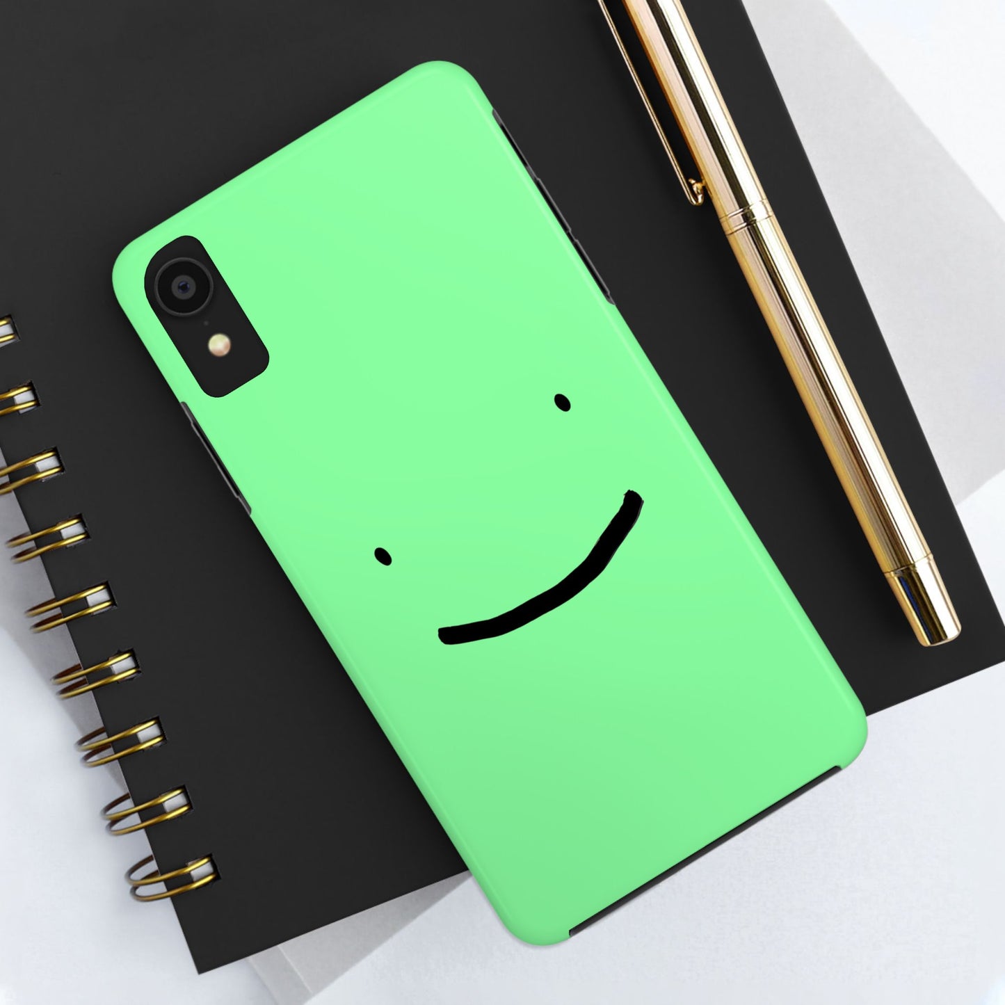 Simple Smile Green Face Tough Phone Case | Other