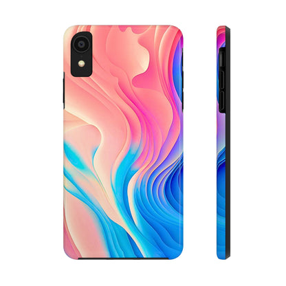 Abstract Pastel Waves Tough Phone Case | Aesthetic