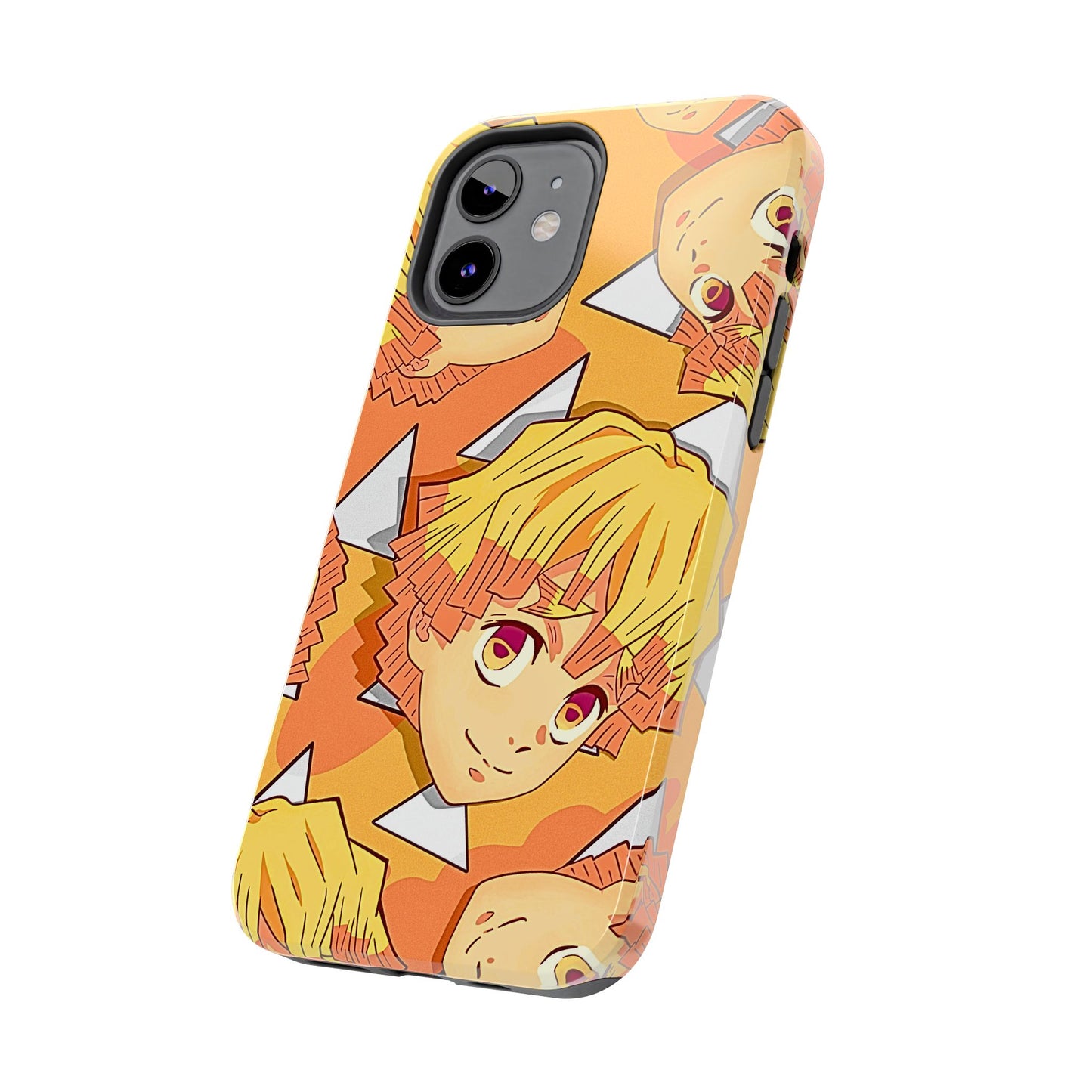 Zenitsu Agatsuma Haori Head Pattern Tough Phone Case | Anime - Demon Slayer