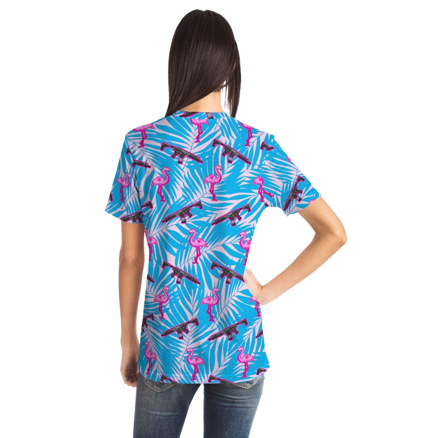 Rad Palm Front Line Flamingo Unisex T-Shirt