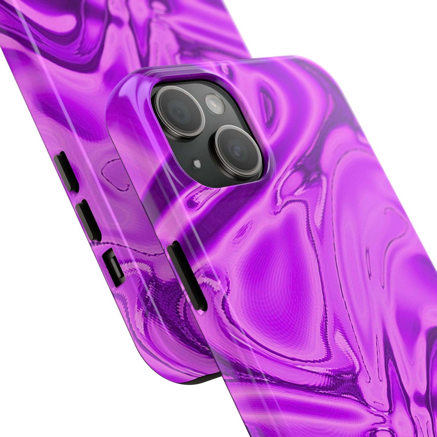 Liquid Metal Purple Tough Phone Case | Aesthetic