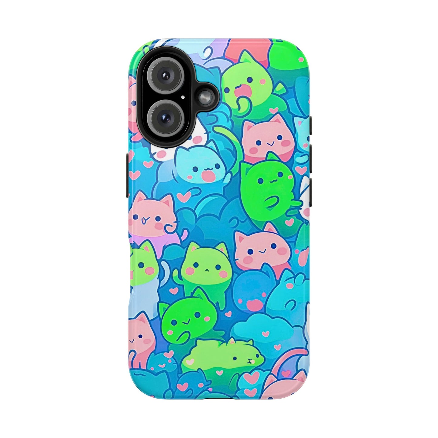Cute Colorful Cats Pattern Style Tough Phone Case | Animals