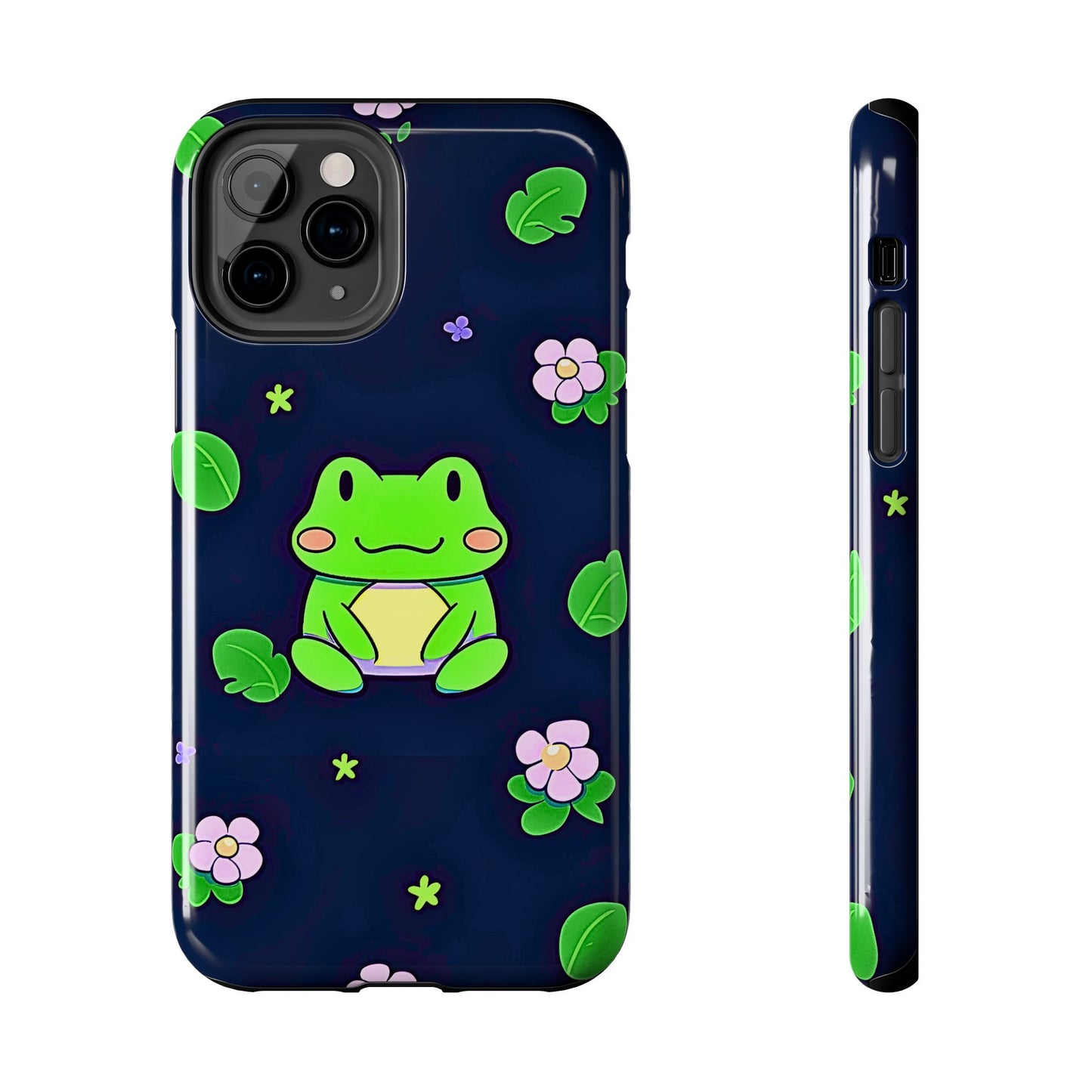 Adorable Froggy Black Tough Phone Case | Animals