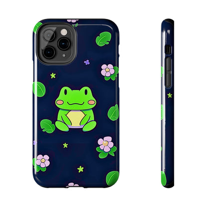 Adorable Froggy Black Tough Phone Case | Animals