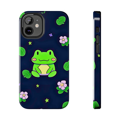 Adorable Froggy Black Tough Phone Case | Animals
