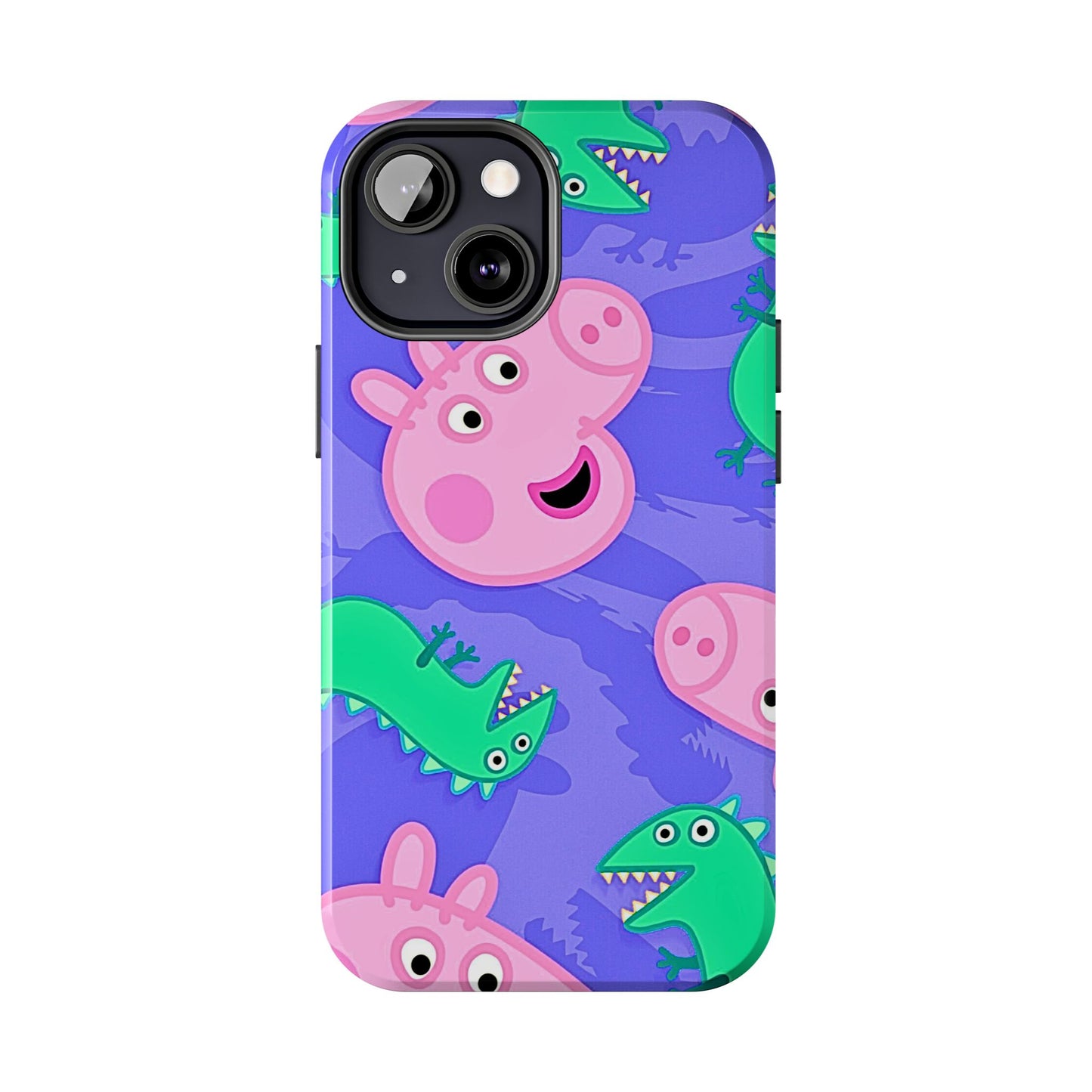 Peppa Pig & George Dinosaur Pattern Tough Phone Case | Cartoons - Peppa Pig