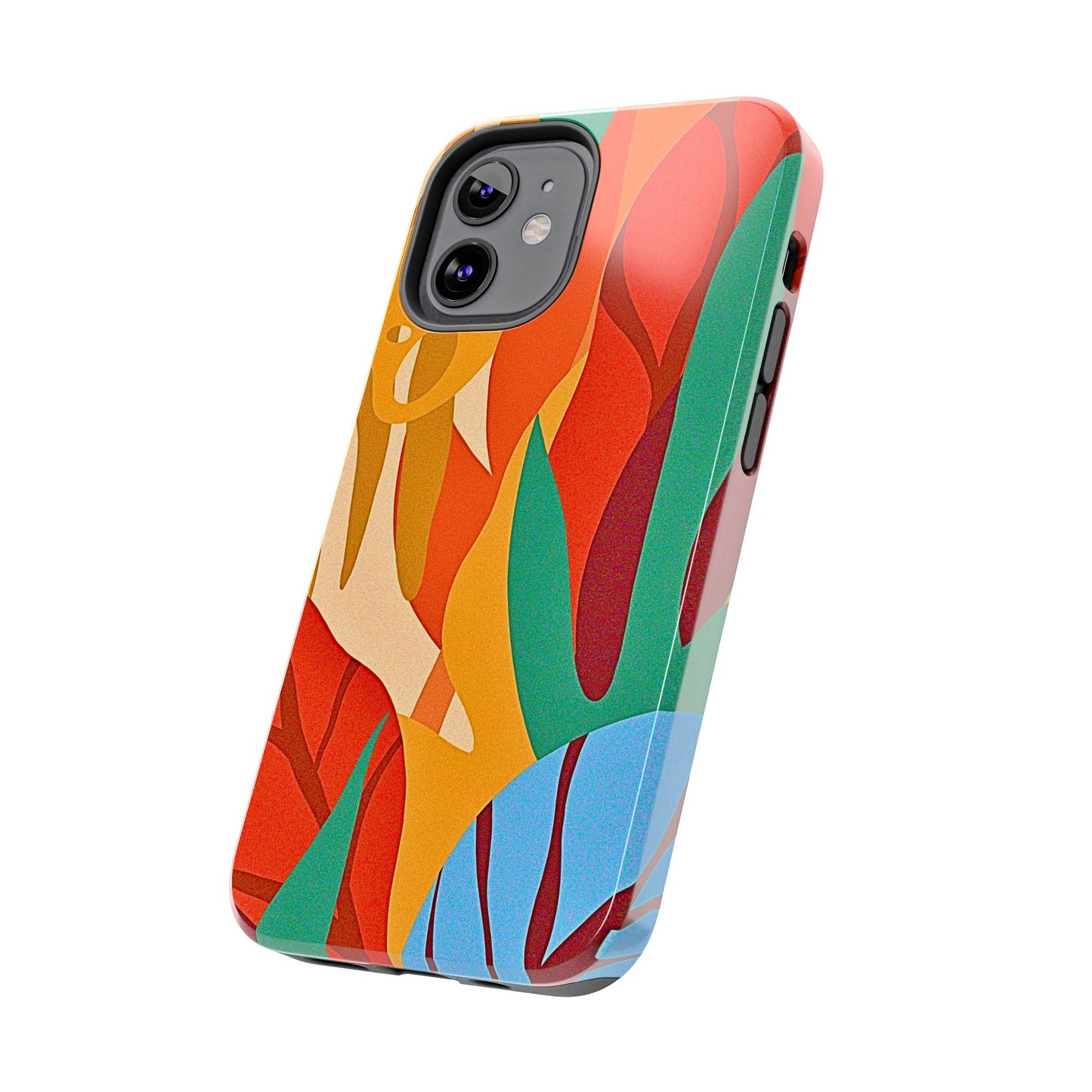 Abstract Autumn Leaves Tough Phone Case | Aesthetic
