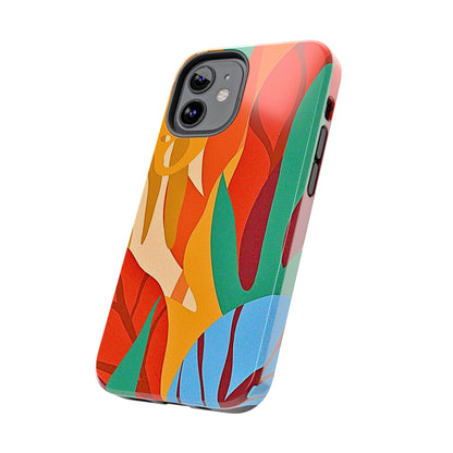 Abstract Autumn Leaves Tough Phone Case | Aesthetic