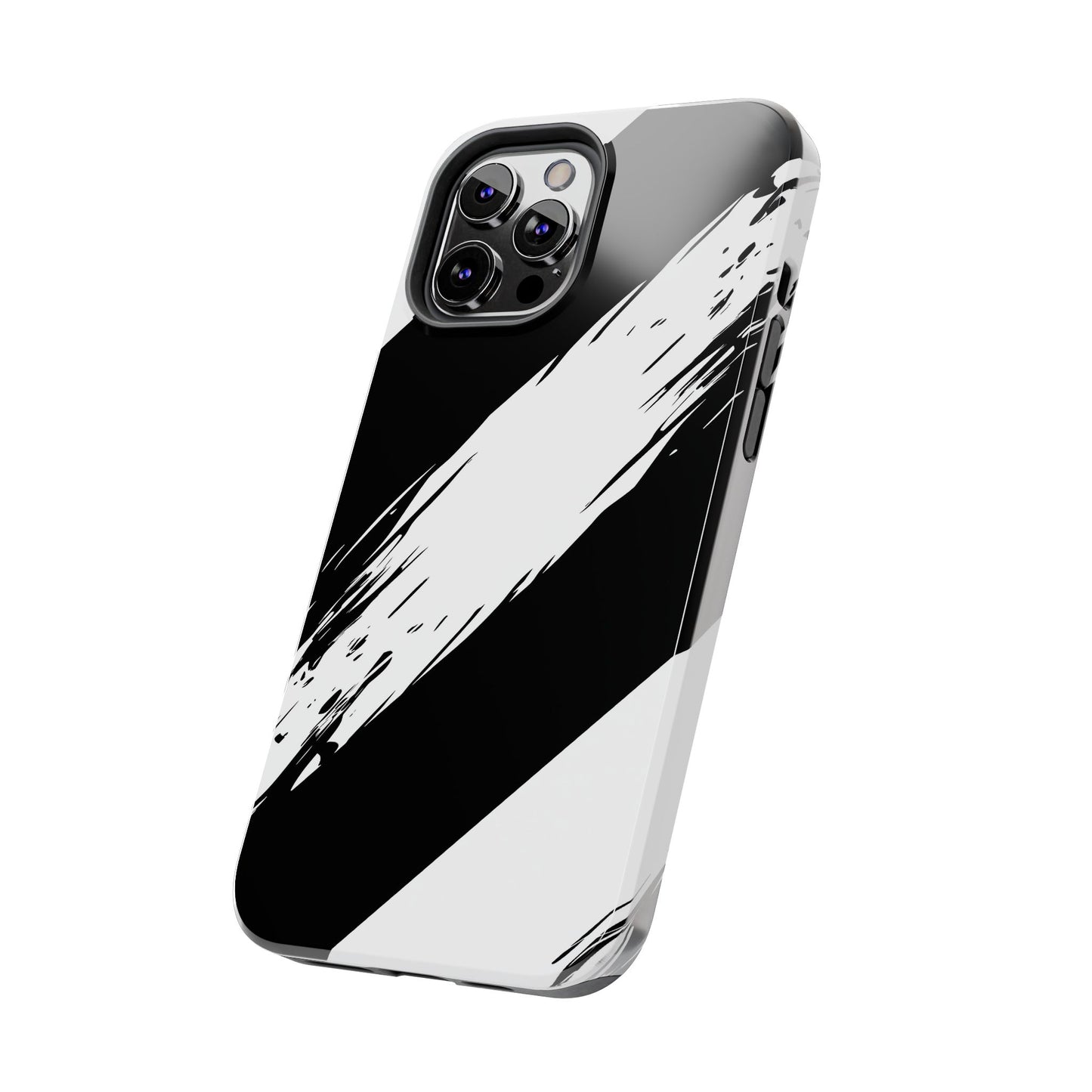 Funda/cubierta resistente para teléfono con rayas diagonales en blanco roto | Estética