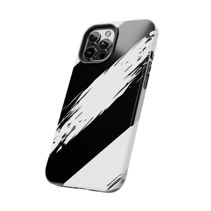 Funda/cubierta resistente para teléfono con rayas diagonales en blanco roto | Estética