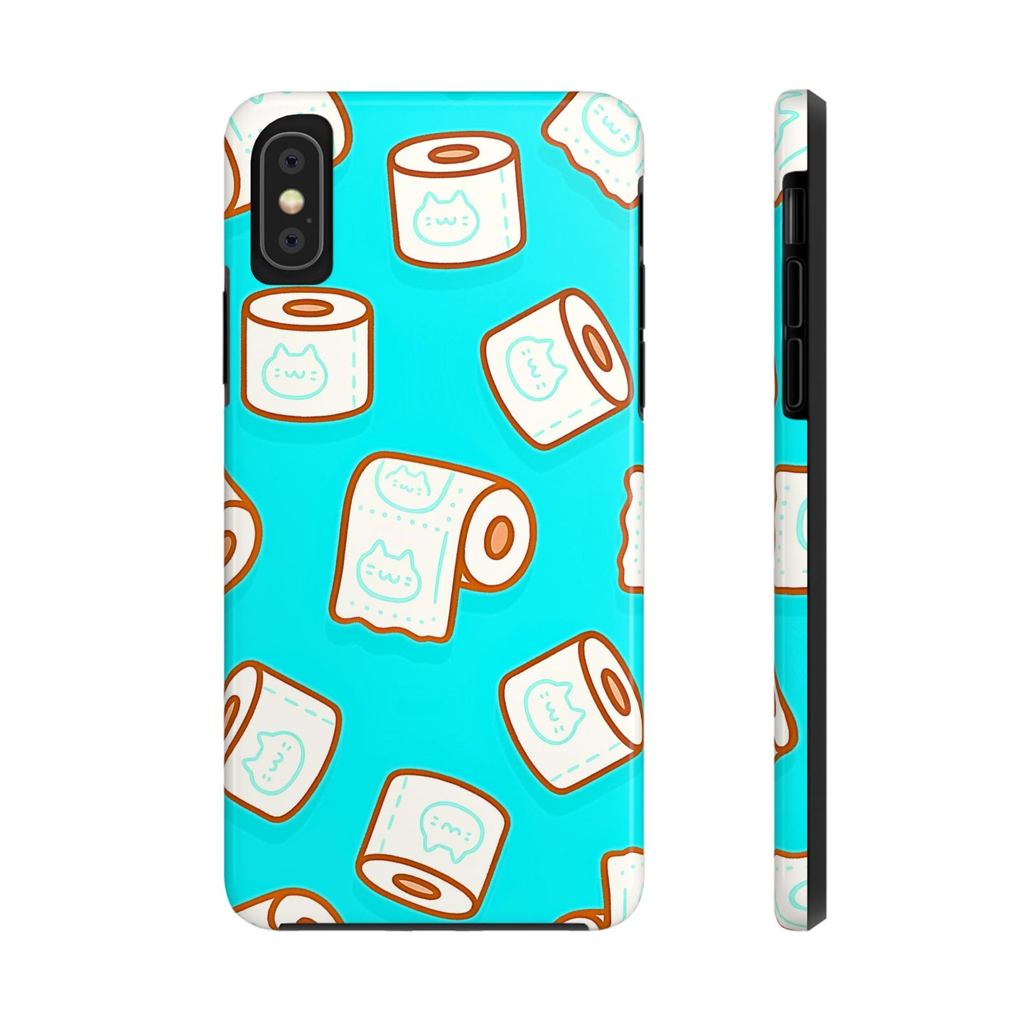 Funda resistente para teléfono con estampado de papel higiénico kawaii | Estética