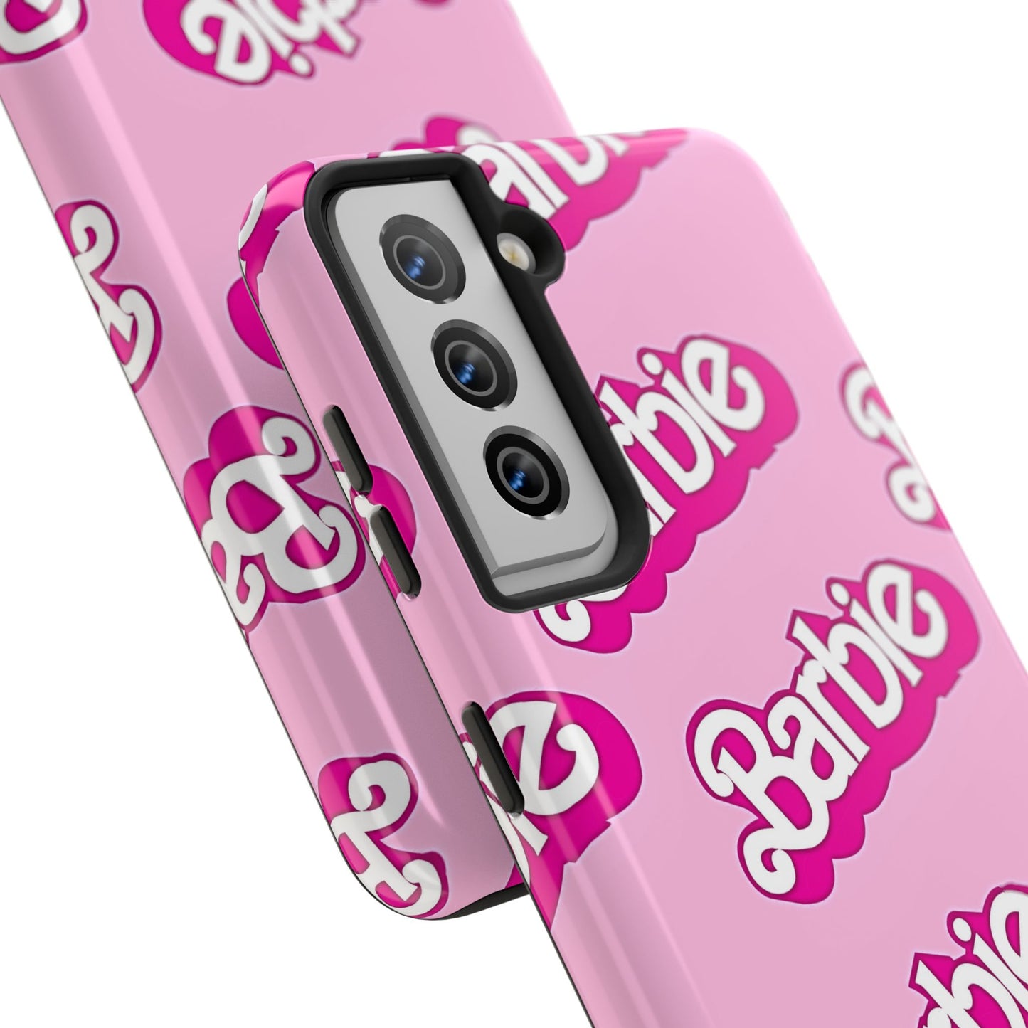 Funda rígida para teléfono con estampado retro del logotipo de Barbie | Estética