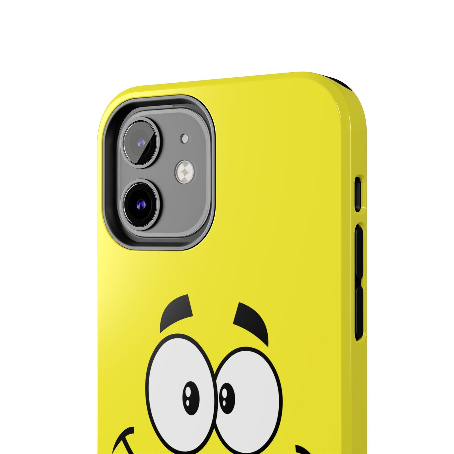 Smiley Happy Face Yellow Minimalist Cartoon Tough Phone Case | Funny