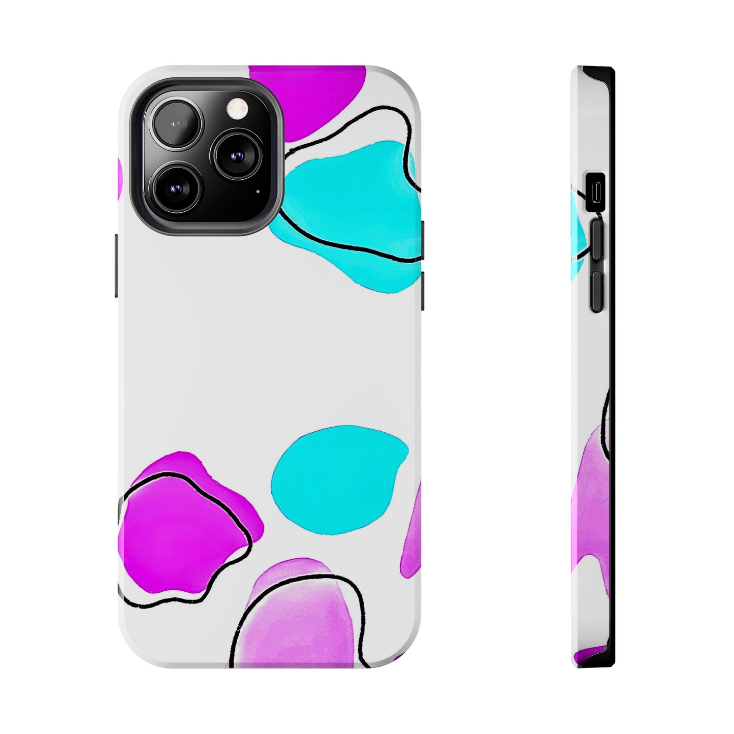 Abstract Shapes Preppy Pastel Style (Version 2) Tough Phone Case | Aesthetic