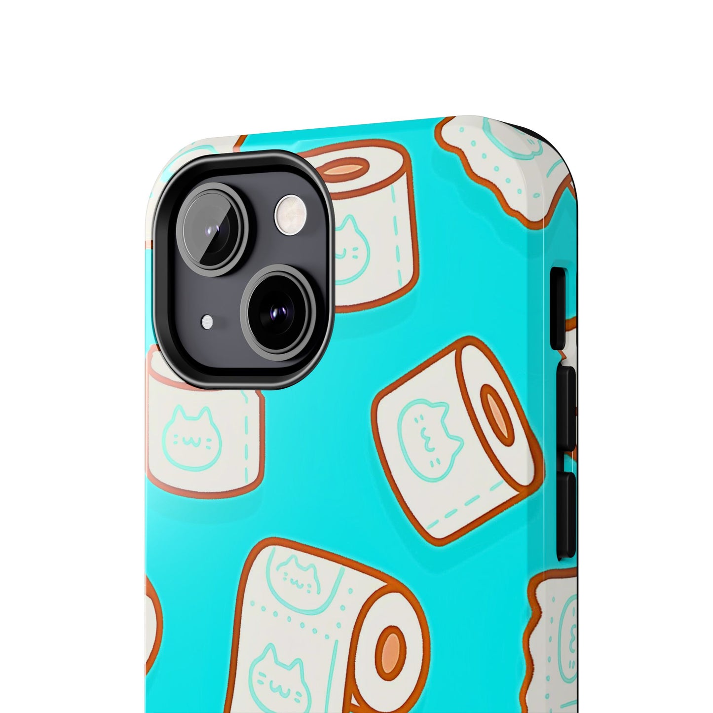 Funda resistente para teléfono con estampado de papel higiénico kawaii | Estética