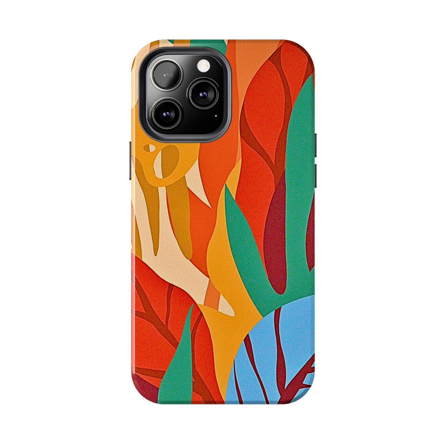 Abstract Autumn Leaves Tough Phone Case | Aesthetic